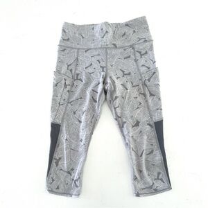 Athleta Cropped Floral Mesh Leggings Size Small